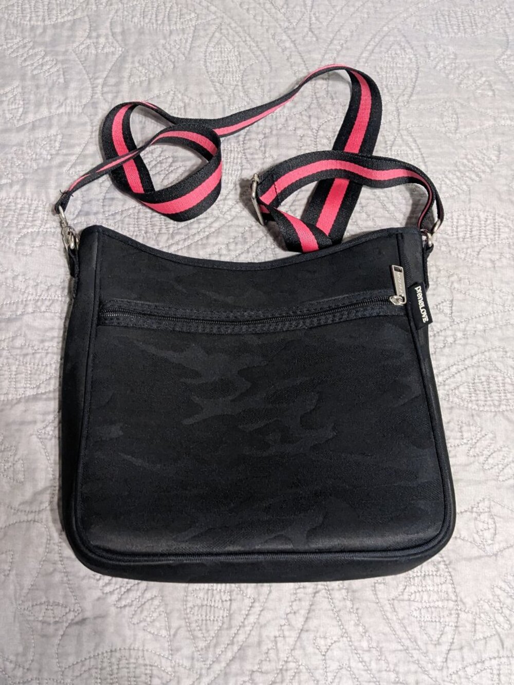 PreneLove Neoprene Crossbody Shoulder Bag (Black)